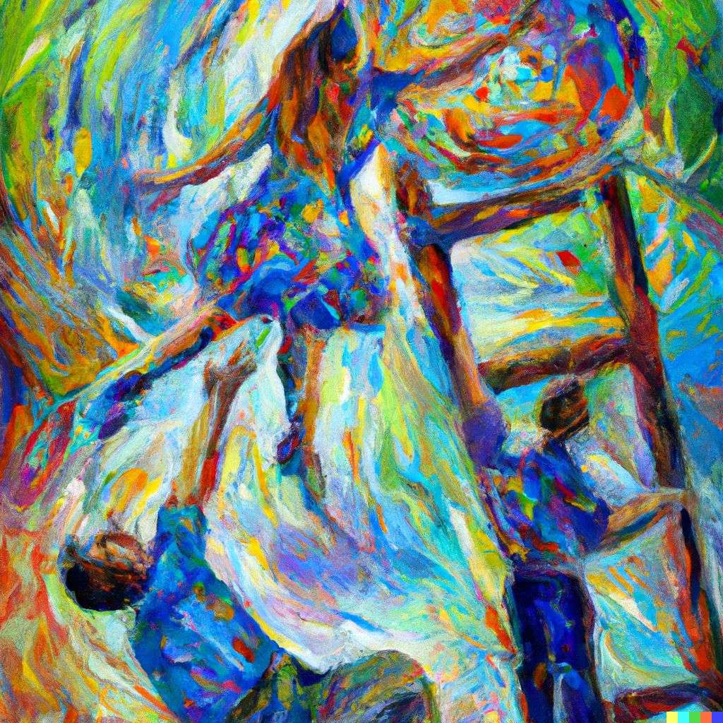 the discovery of gravity, painting by Leonid Afremov